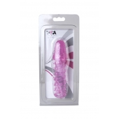 Розовая насадка с нежными шипами - 13,5 см. - Toyfa Basic - в Калининграде купить с доставкой