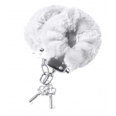 Наручники с белой меховой опушкой - ToyFa - купить с доставкой в Калининграде