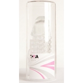 Гелевая прозрачная насадка с 2 отростками - 13 см. - Toyfa Basic - в Калининграде купить с доставкой