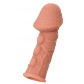 Насадка на фаллос с пузыриками, венками и ребристостью KOKOS Extreme Sleeve 09 - 12,7 см. - KOKOS - в Калининграде купить с доставкой