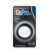 Черно-синее эрекционное кольцо Silicone Go Pro Cock Ring - Blush Novelties - в Калининграде купить с доставкой