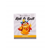 Стимулирующий презерватив-насадка Roll   Ball Banana - Sitabella - купить с доставкой в Калининграде