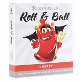 Стимулирующий презерватив-насадка Roll   Ball Cherry - Sitabella - купить с доставкой в Калининграде