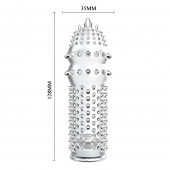 Закрытая прозрачная насадка Crystal sleeve - 14,2 см. - Erowoman-Eroman - в Калининграде купить с доставкой