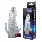 Закрытая прозрачная вибронасадка на пенис Crystal Sleeve Vibe - Erowoman-Eroman - в Калининграде купить с доставкой