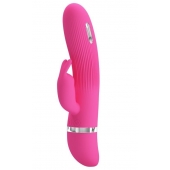 Розовый вибратор Ingram с электростимуляцией - 19,2 см. - Baile - купить с доставкой в Калининграде