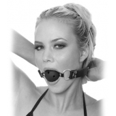 Черный кляп с дырочками Breathable Ball Gag - Pipedream - купить с доставкой в Калининграде