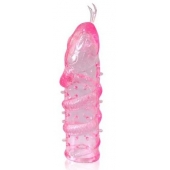Закрытая рельефная насадка Crystal sleeve snakes в виде змеи с усиками - 14 см. - Erowoman-Eroman - в Калининграде купить с доставкой