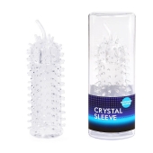 Закрытая рельефная насадка Crystal sleeve с усиками - 12 см. - Erowoman-Eroman - в Калининграде купить с доставкой