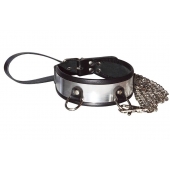 Стильный ошейник с металлическим блеском и поводком - Sitabella - купить с доставкой в Калининграде