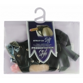 Черный пояс-трусики с двумя насадками Soft-Dolli - 16,5 и 10,5 см. - LOVETOY (А-Полимер) - купить с доставкой в Калининграде