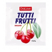 Пробник гель-смазки Tutti-frutti с вишнёвым вкусом - 4 гр. - Биоритм - купить с доставкой в Калининграде