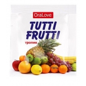Пробник гель-смазки Tutti-frutti со вкусом тропических фруктов - 4 гр. - Биоритм - купить с доставкой в Калининграде