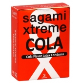 Ароматизированные презервативы Sagami Xtreme COLA - 3 шт. - Sagami - купить с доставкой в Калининграде