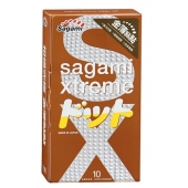 Презервативы Sagami Xtreme FEEL UP с точечной текстурой и линиями прилегания - 10 шт. - Sagami - купить с доставкой в Калининграде