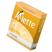 Презервативы Arlette Dotted с точечной текстурой - 3 шт. - Arlette - купить с доставкой в Калининграде