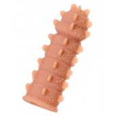 Телесная реалистичная насадка KOKOS Extreme Sleeve 04 с дополнительной стимуляцией - 12,7 см. - KOKOS - в Калининграде купить с доставкой