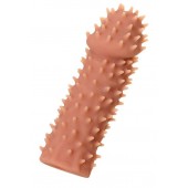 Телесная реалистичная насадка KOKOS Extreme Sleeve 07 с дополнительной стимуляцией - 12,7 см. - KOKOS - в Калининграде купить с доставкой