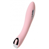 Розовый силиконовый вибратор с электростимуляцией TESLA G-POINT - 21 см. - ToyFa - купить с доставкой в Калининграде