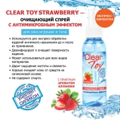 Очищающий спрей для игрушек CLEAR TOY Strawberry - 100 мл. - Биоритм - купить с доставкой в Калининграде