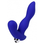 Синий силиконовый вибростимулятор простаты Stroman - 14,5 см. - ToyFa - в Калининграде купить с доставкой