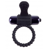 Черное эрекционное виброкольцо Vibrating Silicone Super Ring - Pipedream - в Калининграде купить с доставкой