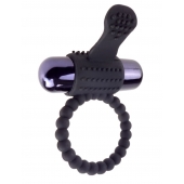 Черное эрекционное виброкольцо Vibrating Silicone Super Ring - Pipedream - в Калининграде купить с доставкой