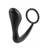 Эрекционное кольцо с анальной пробкой Ass-Gasm Cockring Plug - Pipedream - в Калининграде купить с доставкой