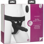Черный полый вибрострапон Body Extensions BE Aroused - 17,78 см. - Doc Johnson - купить с доставкой в Калининграде