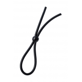 Черное лассо на пенис с одной бусиной - A-toys - в Калининграде купить с доставкой