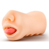 Телесный мастурбатор-ротик с язычком Oral Anne - Blush Novelties - в Калининграде купить с доставкой