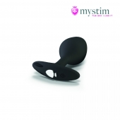 Черная пробка Mystim Rocking Vibe S с возможностью подключения к электростимулятору - 9,7 см. - MyStim - купить с доставкой в Калининграде