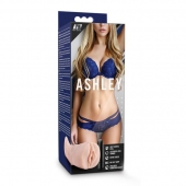 Телесный мастурбатор-вагина с вибропулей Ashley - Blush Novelties - в Калининграде купить с доставкой