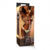 Коричневый мастурбатор-ротик Heather - Blush Novelties - в Калининграде купить с доставкой