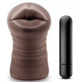 Коричневый мастурбатор-ротик Heather - Blush Novelties - в Калининграде купить с доставкой