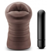 Коричневый мастурбатор-ротик Renee - Blush Novelties - в Калининграде купить с доставкой