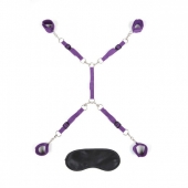 Фиолетовый набор фиксаций на кровати Classic Bedspreader - Lux Fetish - купить с доставкой в Калининграде