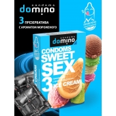 Презервативы для орального секса DOMINO Sweet Sex с ароматом мороженого - 3 шт. - Domino - купить с доставкой в Калининграде
