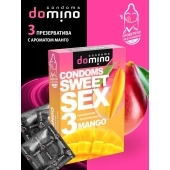 Презервативы для орального секса DOMINO Sweet Sex с ароматом манго - 3 шт. - Domino - купить с доставкой в Калининграде