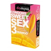 Презервативы для орального секса DOMINO Sweet Sex с ароматом манго - 3 шт. - Domino - купить с доставкой в Калининграде