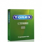 Текстурированные презервативы Torex  С точками  - 3 шт. - Torex - купить с доставкой в Калининграде