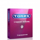 Презервативы Torex  Сладкая любовь  с ароматом клубники - 3 шт. - Torex - купить с доставкой в Калининграде
