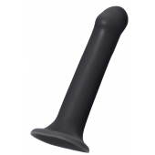 Черный фаллос на присоске Silicone Bendable Dildo XL - 20 см. - Strap-on-me - купить с доставкой в Калининграде