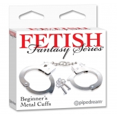 Металлические наручники Beginner s Metal Cuffs - Pipedream - купить с доставкой в Калининграде