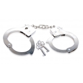 Металлические наручники Beginner s Metal Cuffs - Pipedream - купить с доставкой в Калининграде