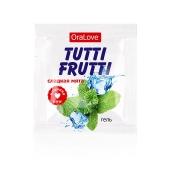 Пробник гель-смазки Tutti-frutti со вкусом мяты - 4 гр. - Биоритм - купить с доставкой в Калининграде