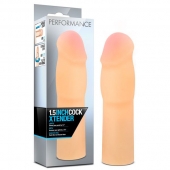 Телесная насадка-удлинитель на пенис PERFORMANCE 1.5INCH COCK XTENDER - 16 см. - Blush Novelties - в Калининграде купить с доставкой