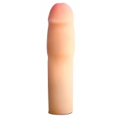 Телесная насадка-удлинитель на пенис PERFORMANCE 1.5INCH COCK XTENDER - 16 см. - Blush Novelties - в Калининграде купить с доставкой