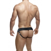 Черный мужской страпон DR. SKIN 6INCH HOLLOW STRAP ON - 16 см. - Blush Novelties - купить с доставкой в Калининграде