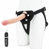 Регулируемые трусики с вибрирующей насадкой - 21 см. - Lux Fetish - купить с доставкой в Калининграде